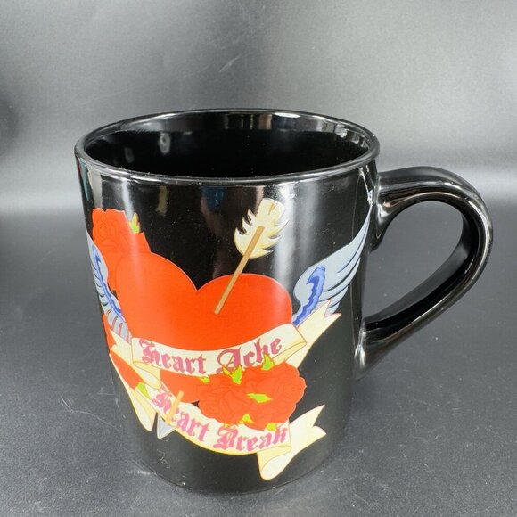 2009 Silver Buffalo Ceramic Coffee Mug Cup Heart Ache Heart Break Mug Cup VTG - Picture 6 of 14